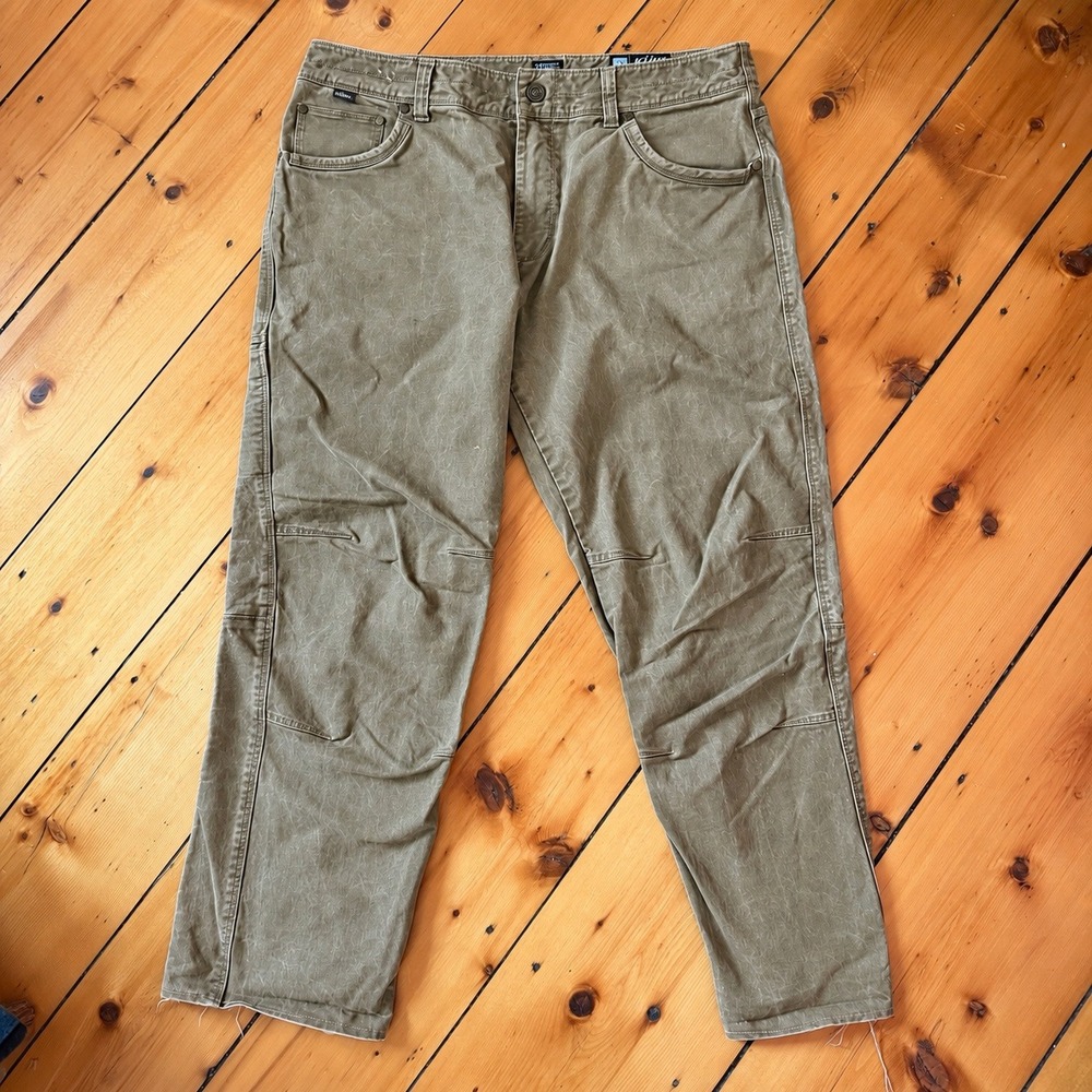 KUHL Pants Mens 36x32 Vintage Patina Dye Ryder Above The Law Legendary Canvas